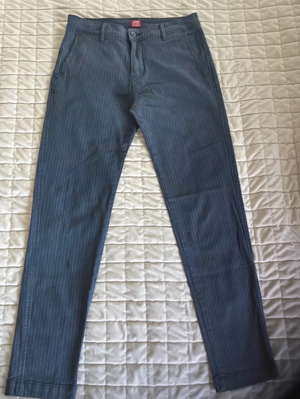 Levi's Men's Slim Straight Pinstripe Jeans - Blue